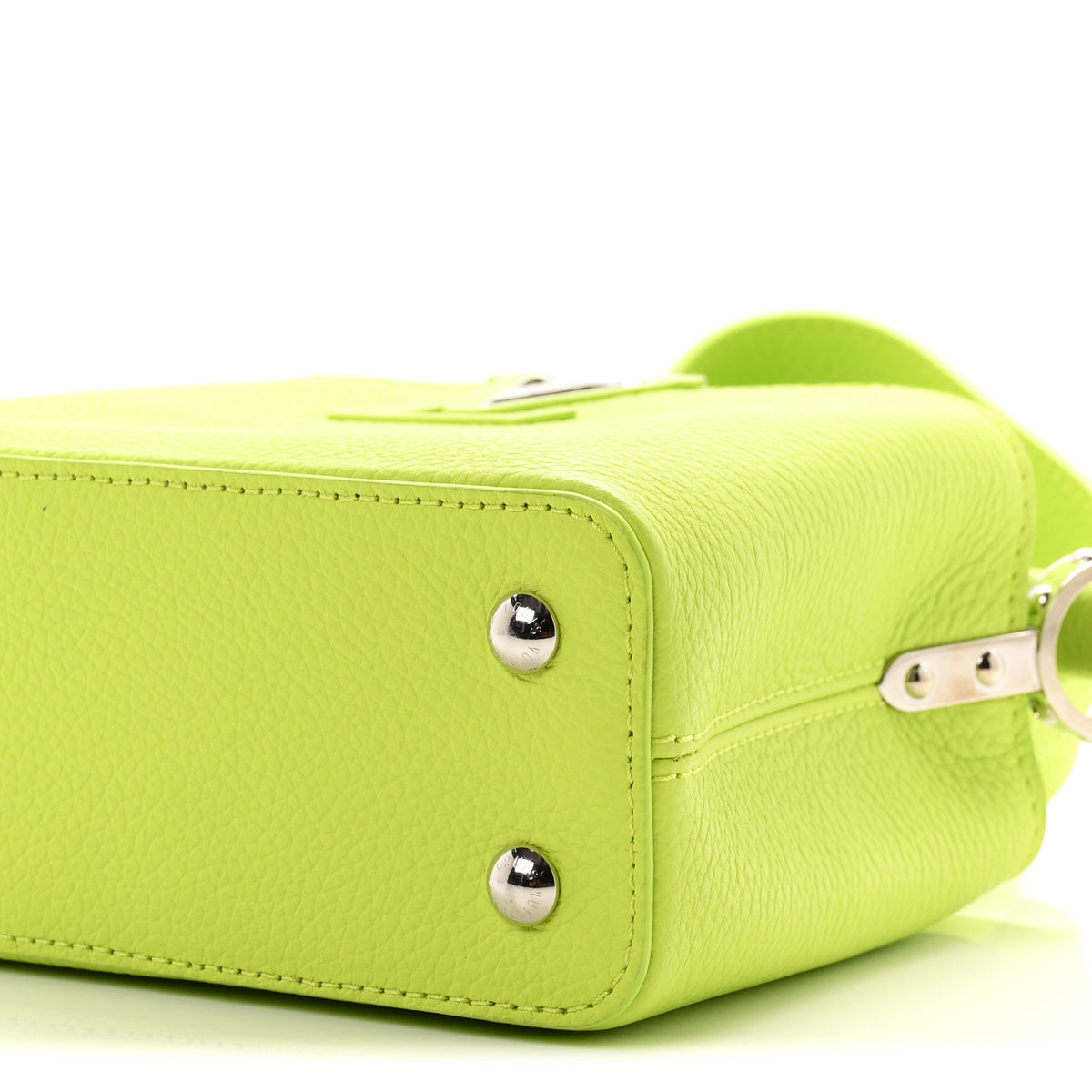 Louis Vuitton Taurillon Mini Capucines Chartreuse 9 of 10
