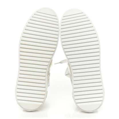 Louis Vuitton Monogram PVC Time Out Sneakers 39 Silver 6 of 9