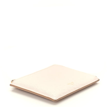 Celine Drummed Calfskin Medium Half Zip Multifunction Wallet Coin Purse Pink 5 of 11