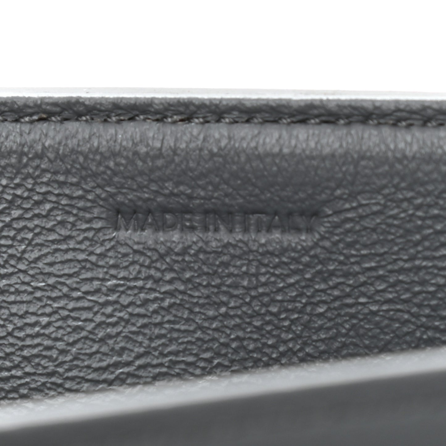 Shiny Calfskin Medium C Bag Grey