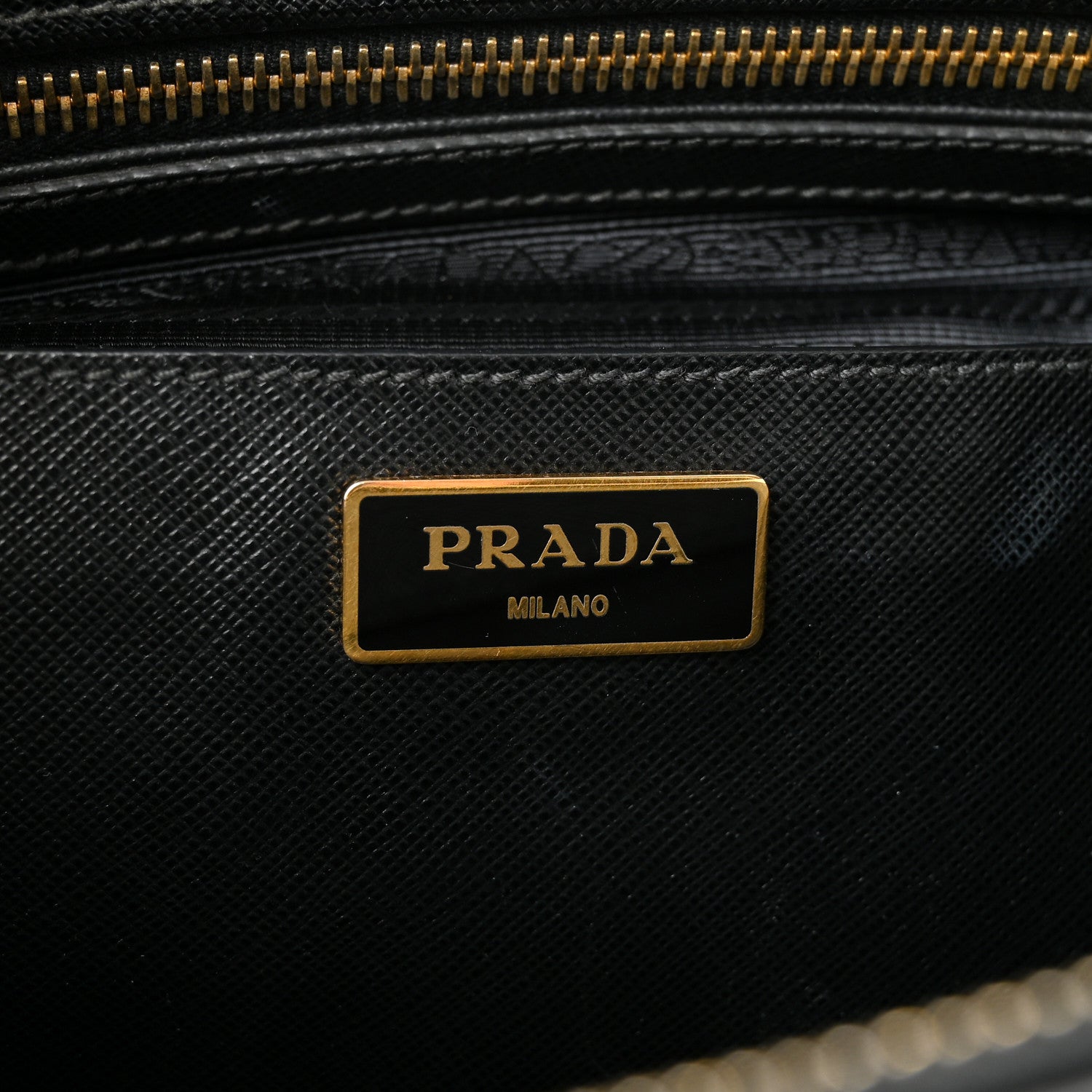 Prada Saffiano Medium Galleria Double Zip Tote Black 6 of 15