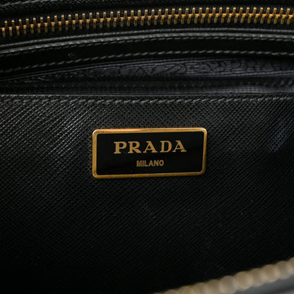 Prada Saffiano Medium Galleria Double Zip Tote Black 6 of 15
