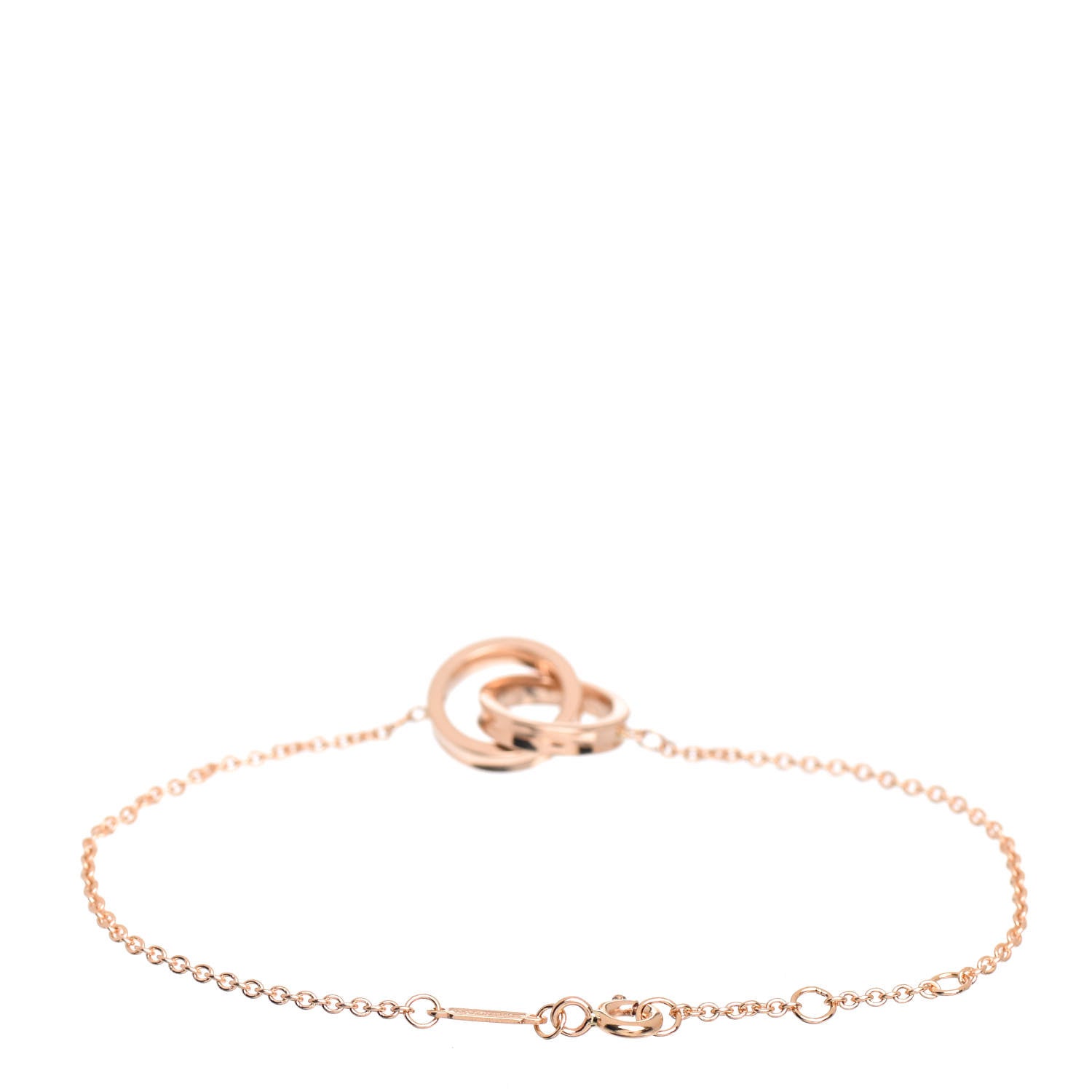 Tiffany 18K Rose Gold 1837 Interlocking Circles Bracelet 3 of 4