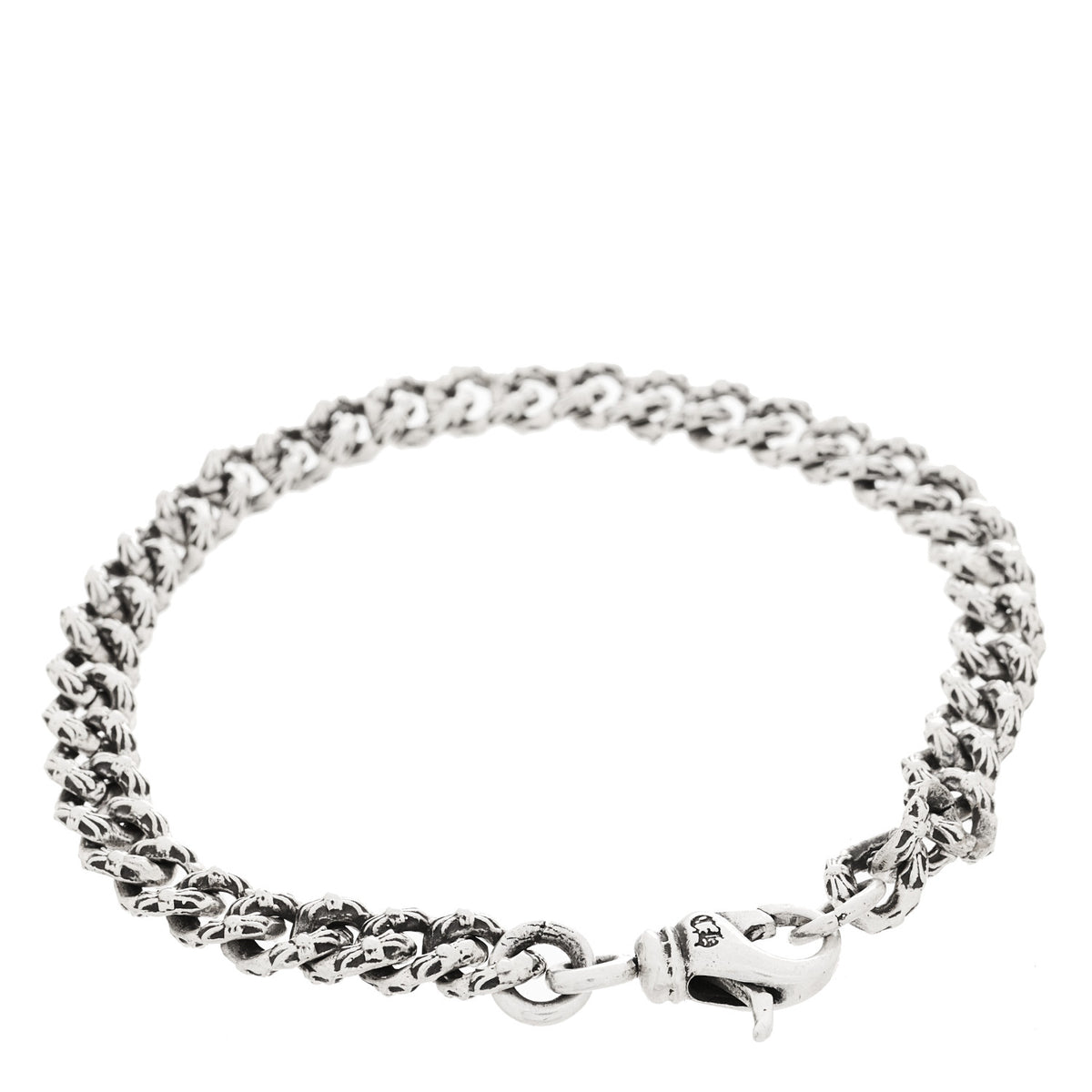 Sterling Silver Mini Extra Fancy Link Bracelet