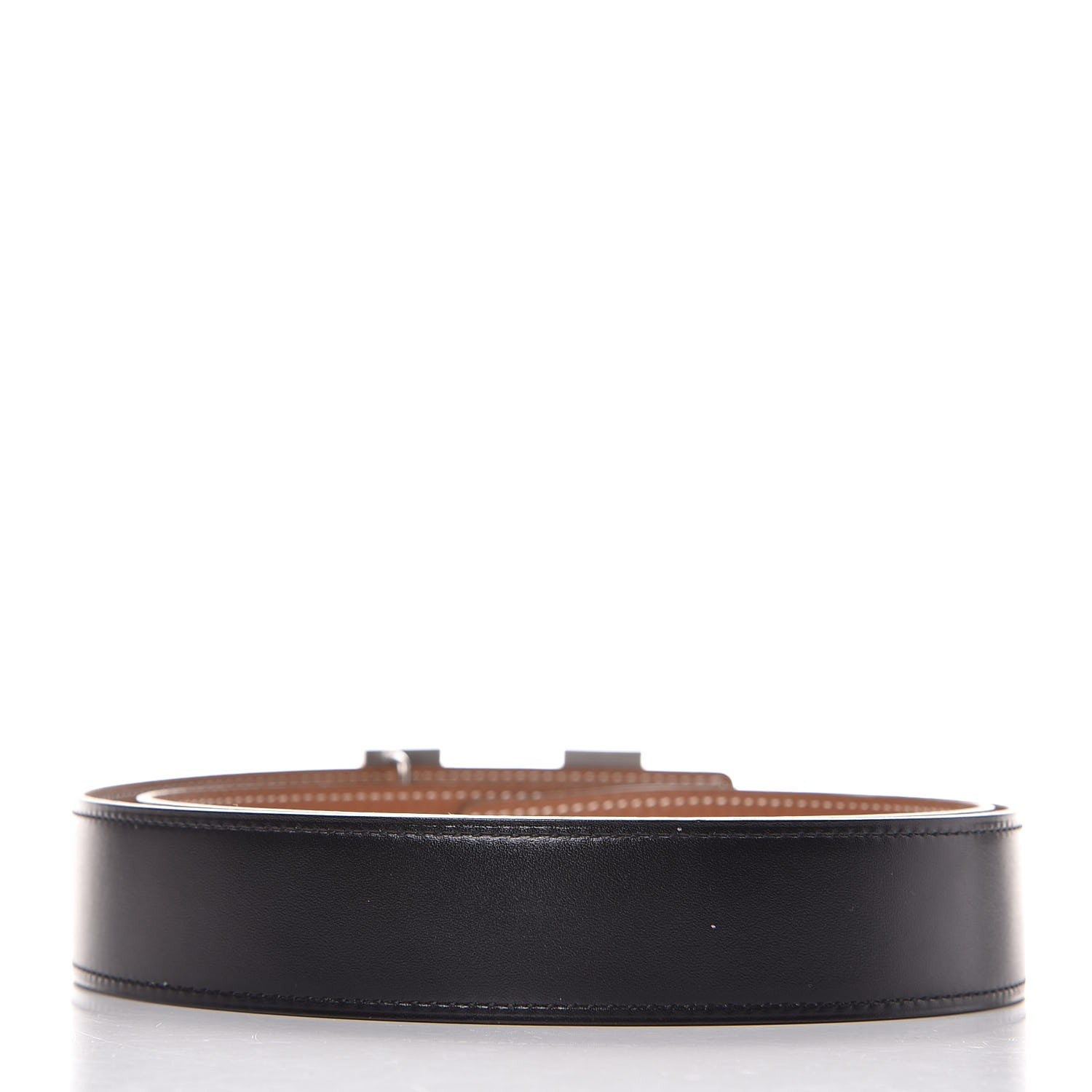 Hermes Box Togo 32mm H Belt 90 Black Gold 3 of 9