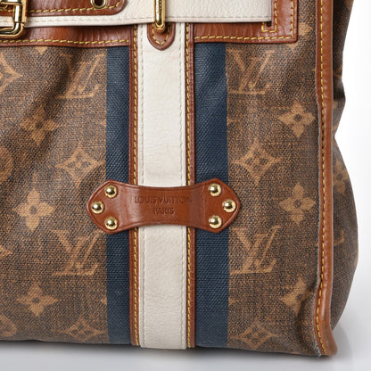 Louis Vuitton Monogram Rayures Tisse Sac GM Blue 14 of 16