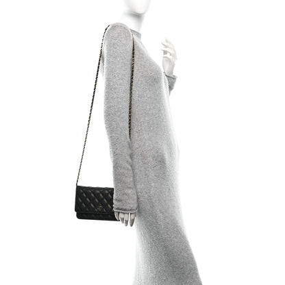 Chanel Caviar Quilted Wallet on Chain WOC Black 2 of 10