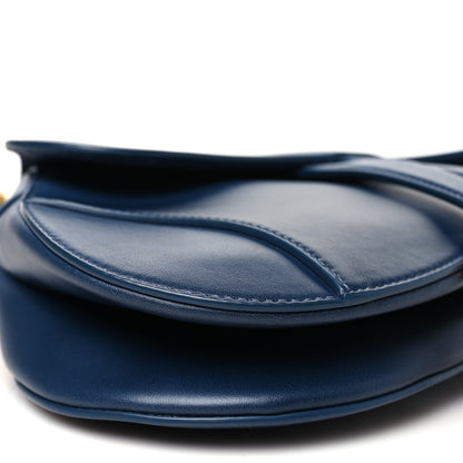Christian Dior Calfskin Gradient Saddle Bag Indigo Blue 9 of 10