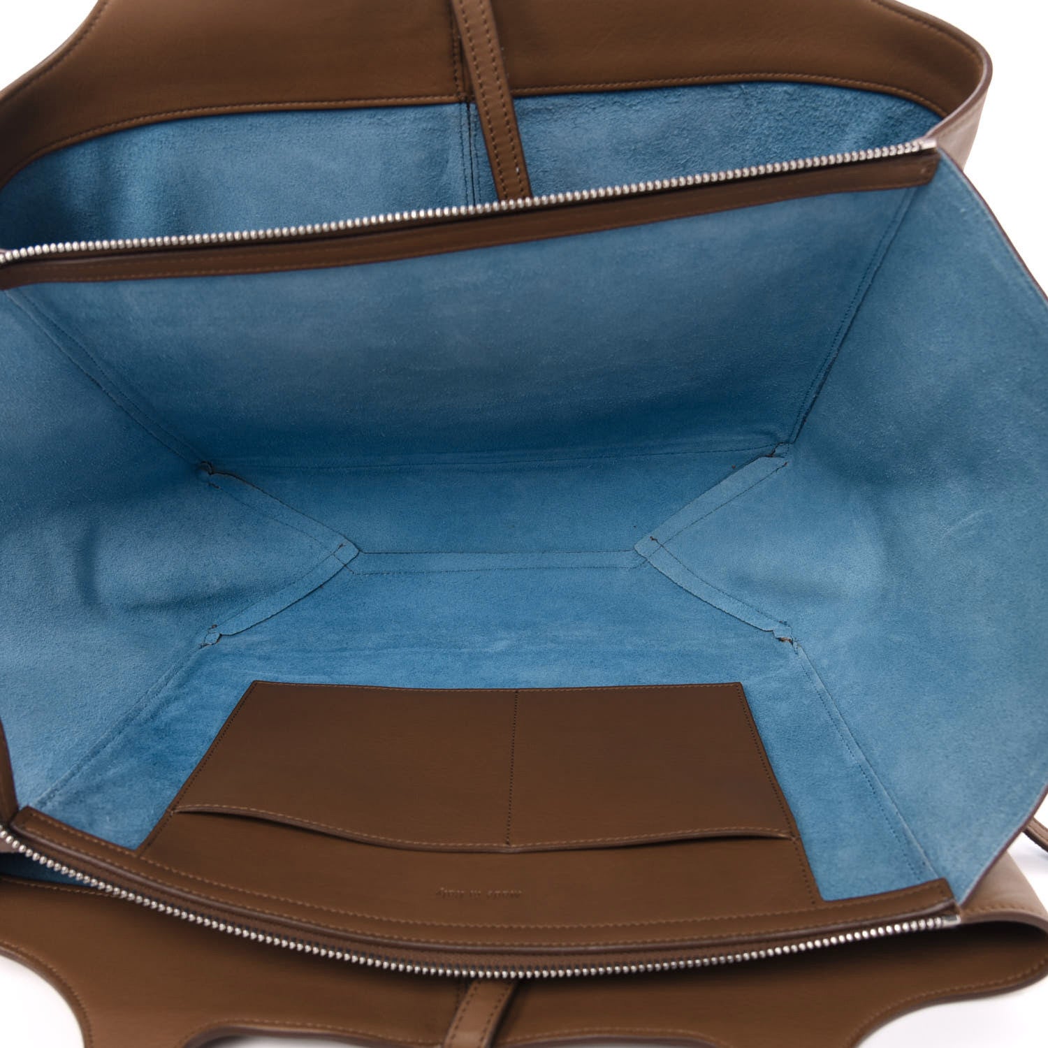 Celine Calfskin Medium Tri-Fold Bag Taupe 5 of 12