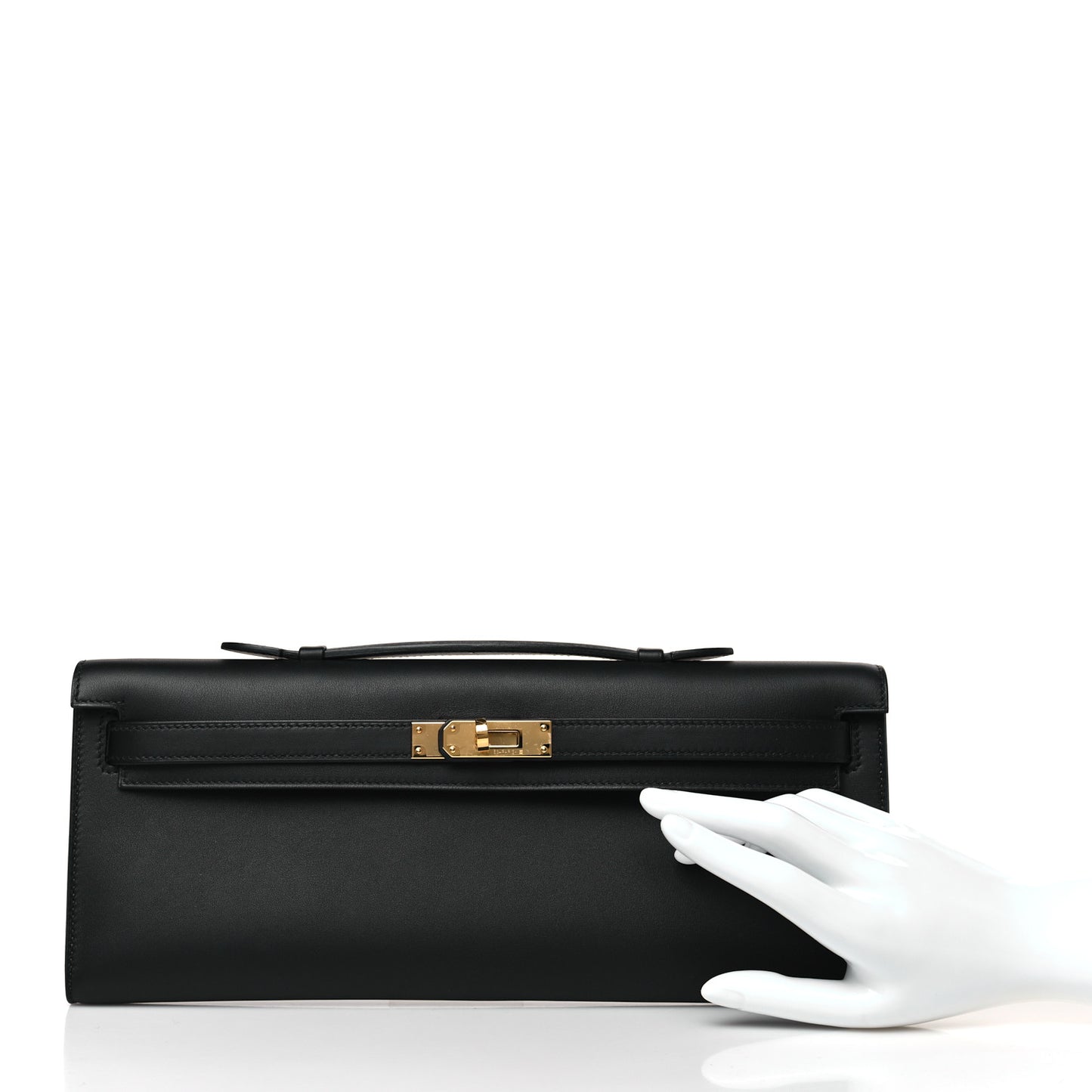 Swift Kelly Cut Clutch Pochette Black