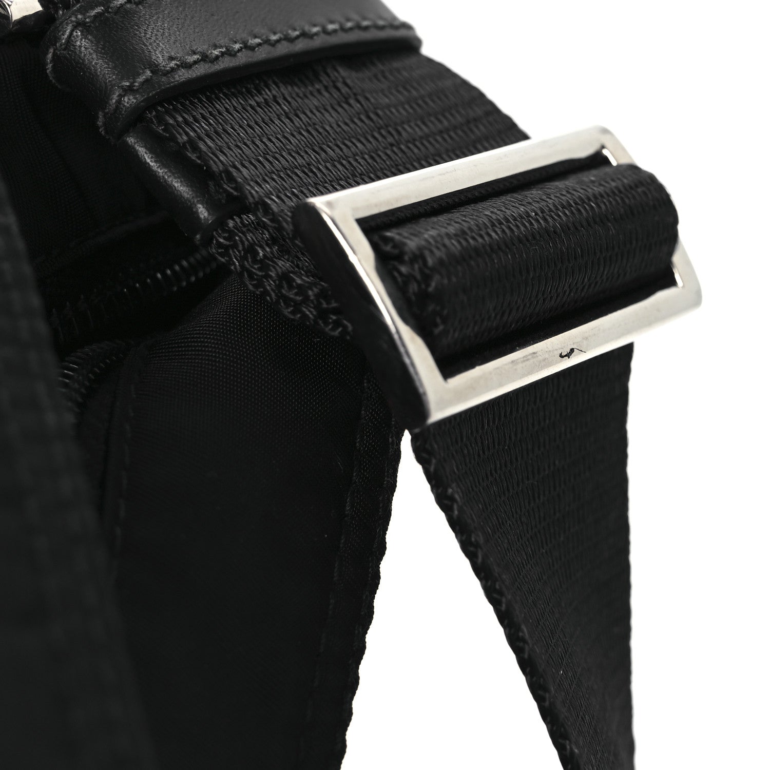 Prada Nylon Vela Flat Messenger Bag Black 13 of 16