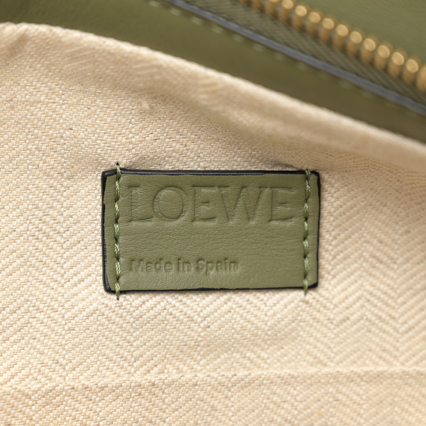 Calfskin Puzzle Hobo Avocado