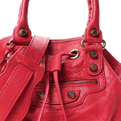 Balenciaga Agneau Giant 12 Rose Gold Hardware Mini Pompon Rose Thulian 9 of 11