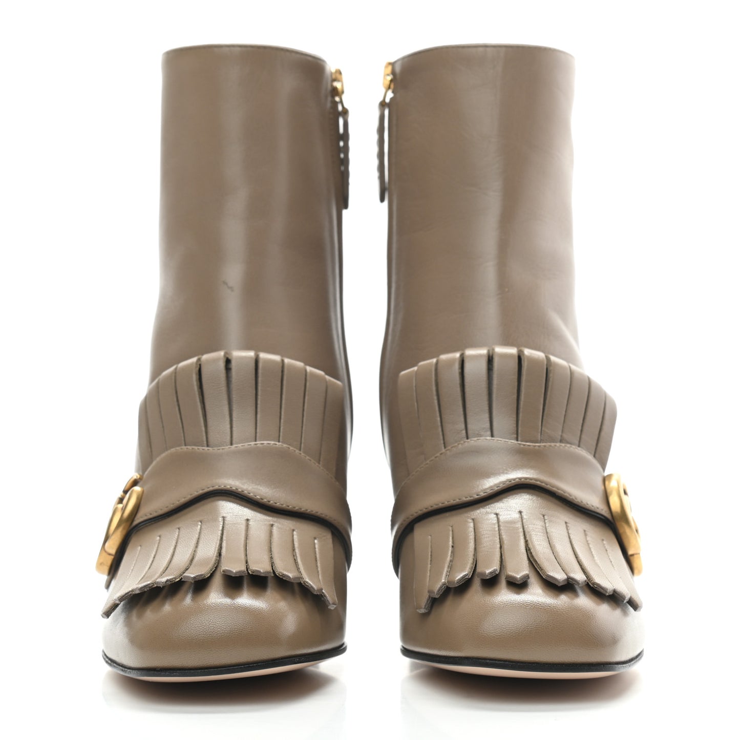 Malaga Kid GG Marmont Fringe 75mm Ankle Boots 39 Mud