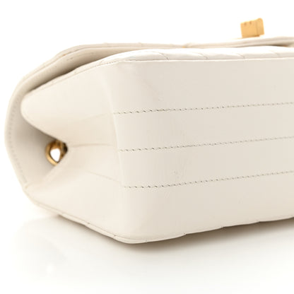 Chanel Aged Calfskin Chevron Quilted 2.55 Reissue Mini Flap White 9 of 15
