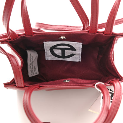 Telfar Vegan Leather Small Shopping Bag Oxblood 5 of 10