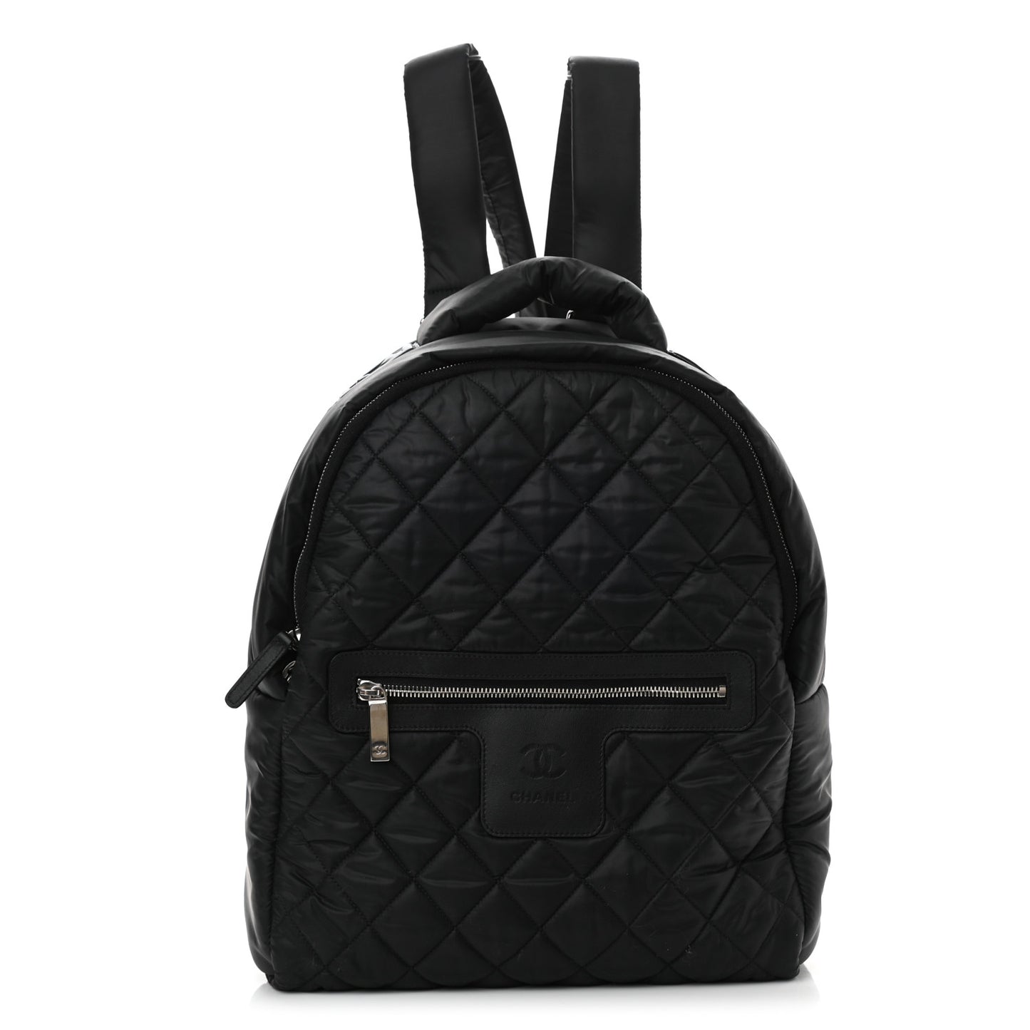 Nylon Quilted Coco Cocoon Backpack Black