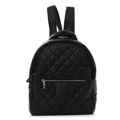 Chanel Nylon Quilted Coco Cocoon Backpack Black 1 of 10