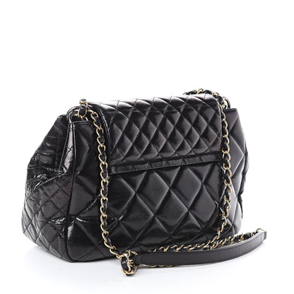 Chanel Aged Glazed Calfskin Quilted Small Daily Walk Flap Black 2 of 9