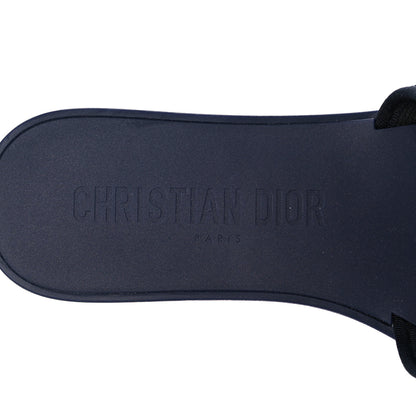 Christian Dior Technical Stretch Fabric Camouflage Dio(r)evolution Slide Sandals 39 Deep Blue 7 of 9