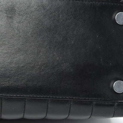 Saint Laurent Calfskin Y Quilted Monogram Large Loulou Chain Satchel Black 9 of 13