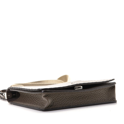 Fendi Cuoio Romano Selleria Metal Stitch Messenger Brown 4 of 8