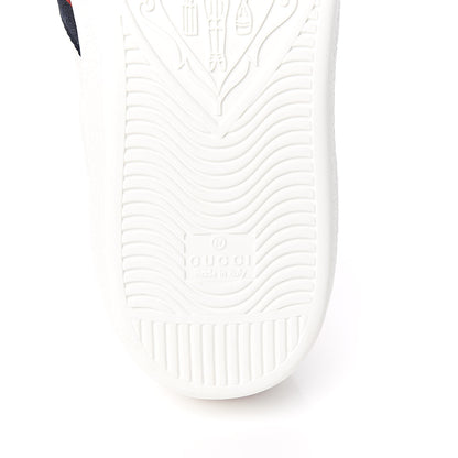 Gucci Calfskin Ayers Web Blind for Love Embroidered Mens Ace Sneakers 10.5 White 6 of 10
