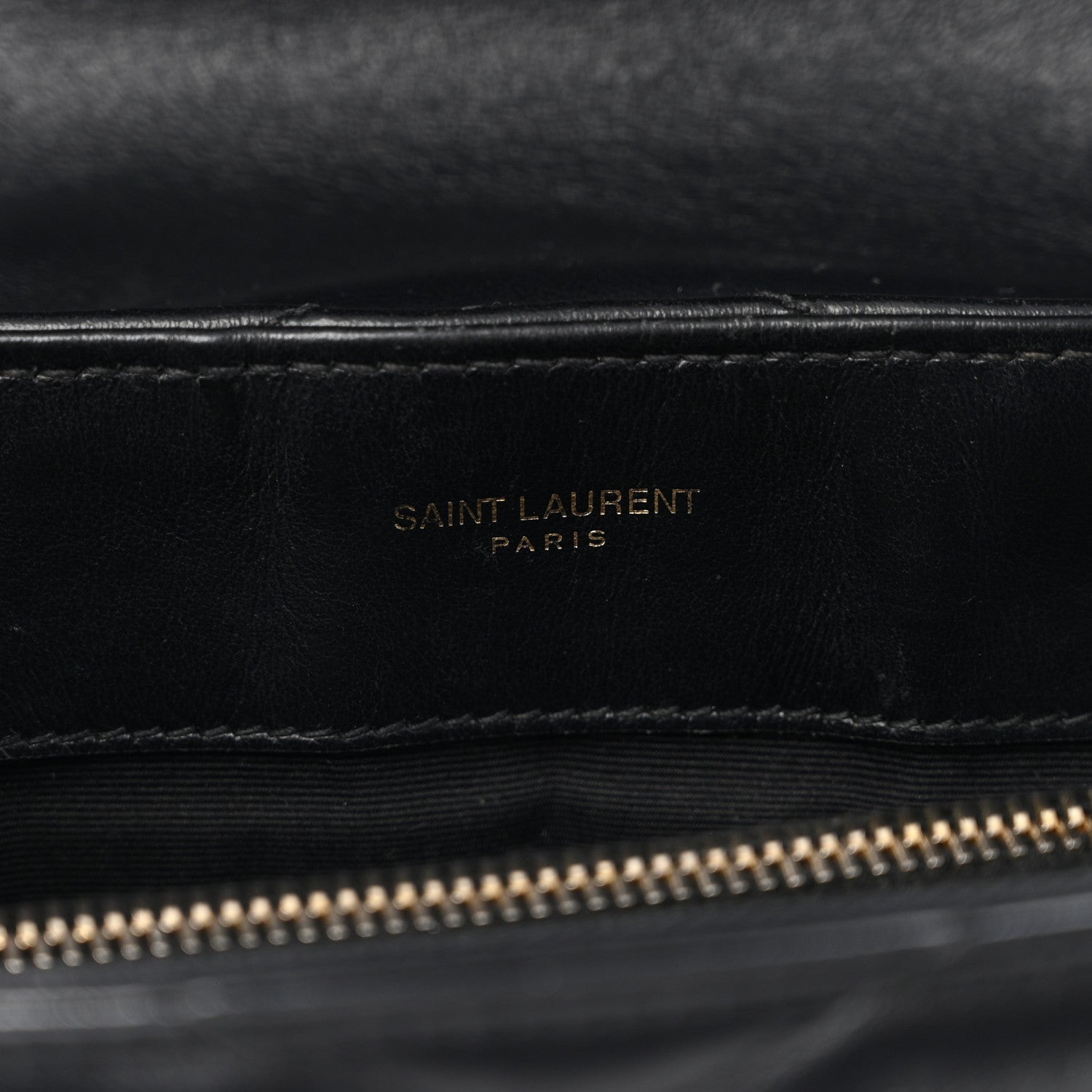 Saint Laurent Calfskin Y Quilted Monogram Small Loulou Chain Satchel Black 6 of 13