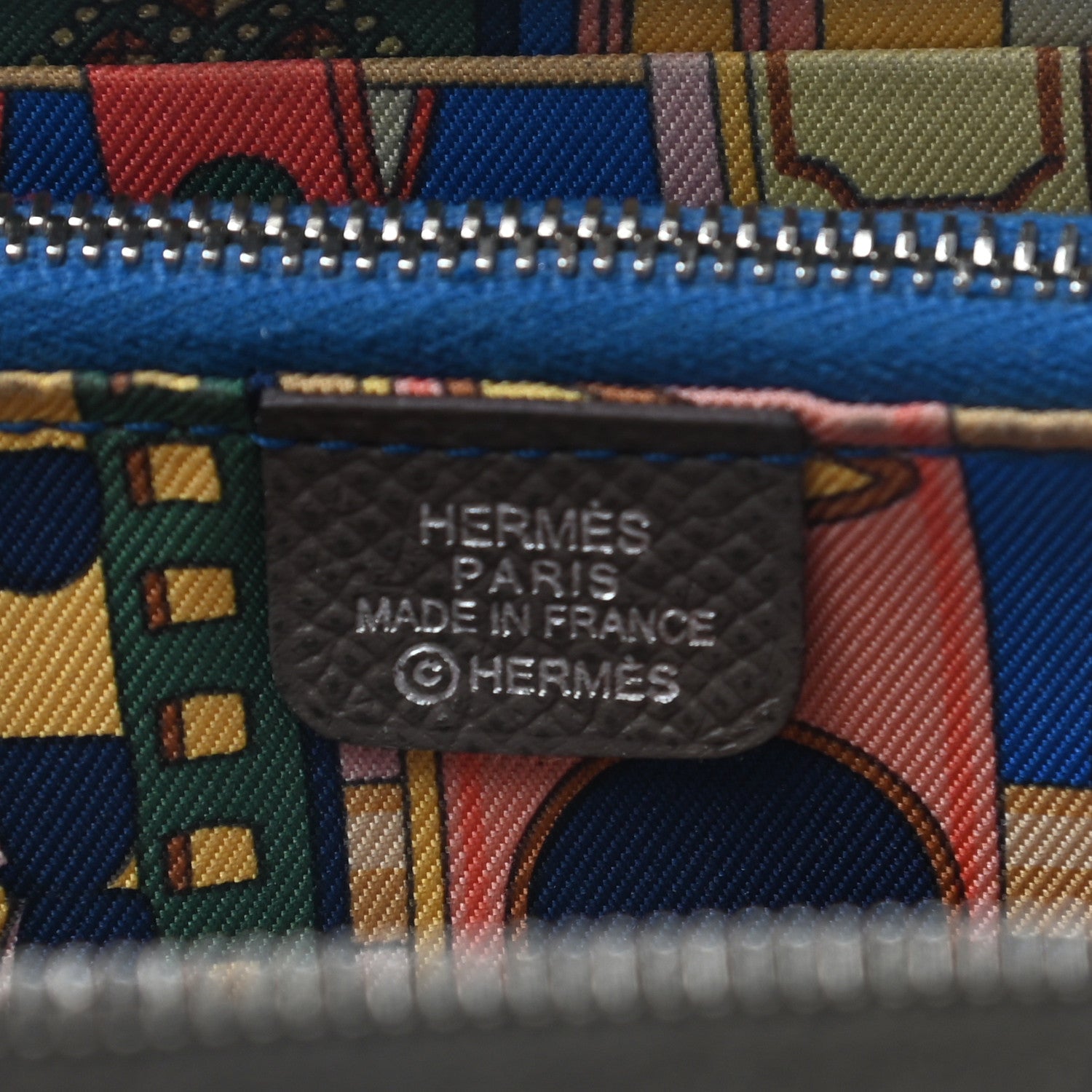 Hermes Epsom Silk'in Compact Wallet Etain 5 of 8