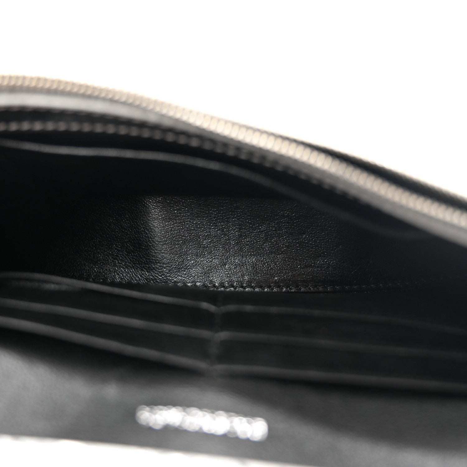 Balenciaga Metallic Calfskin Crocodile Embossed Hourglass Chain Bag Silver 5 of 10