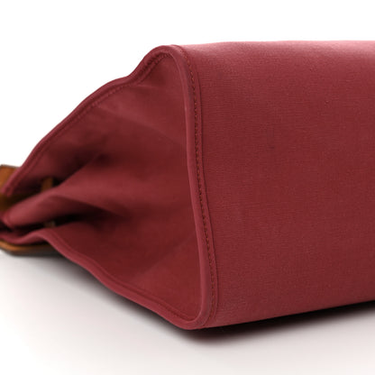 Hermes Vache Hunter Toile Herbag Zip 39 MM Rubis Natural 9 of 22