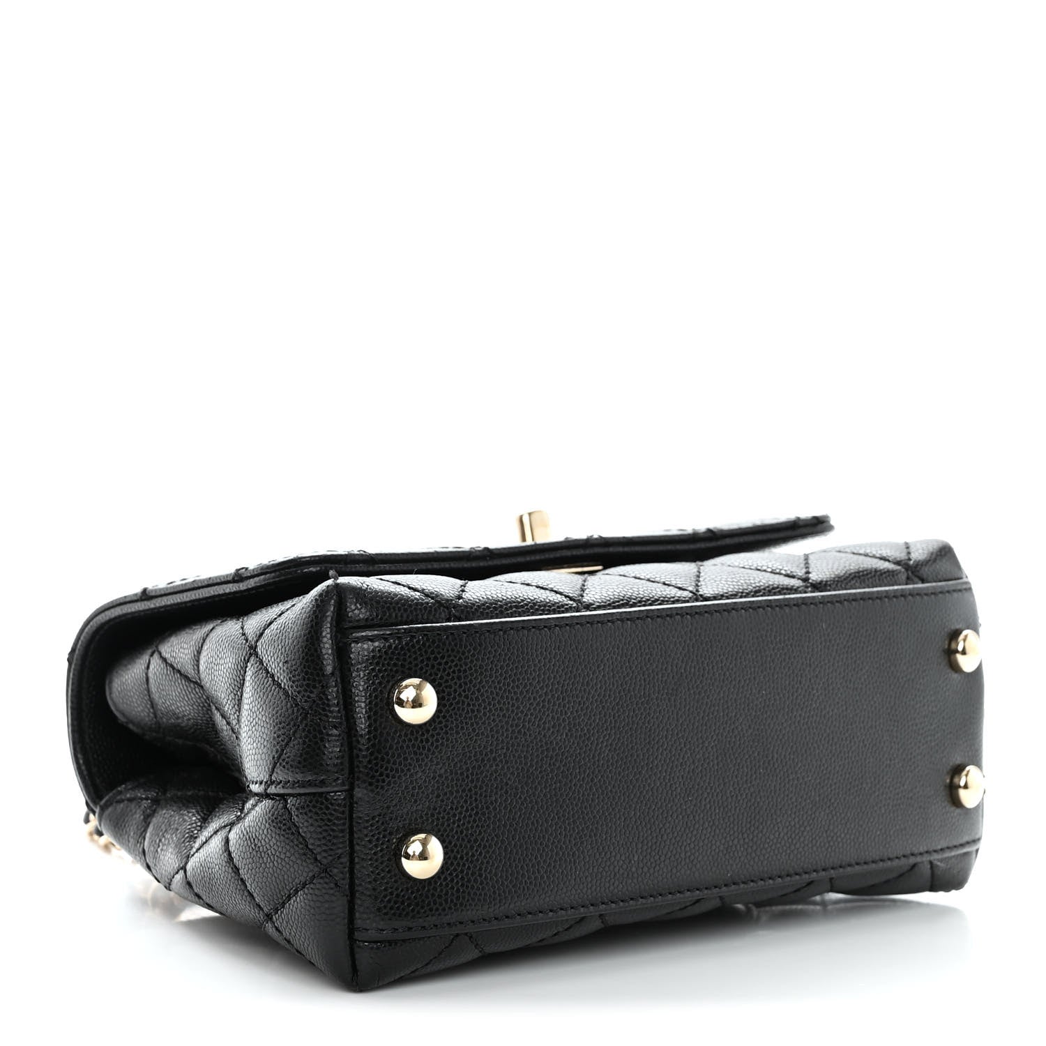Chanel Caviar Quilted Extra Mini Coco Handle Flap Black 4 of 14