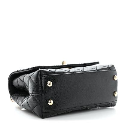 Chanel Caviar Quilted Extra Mini Coco Handle Flap Black 4 of 14