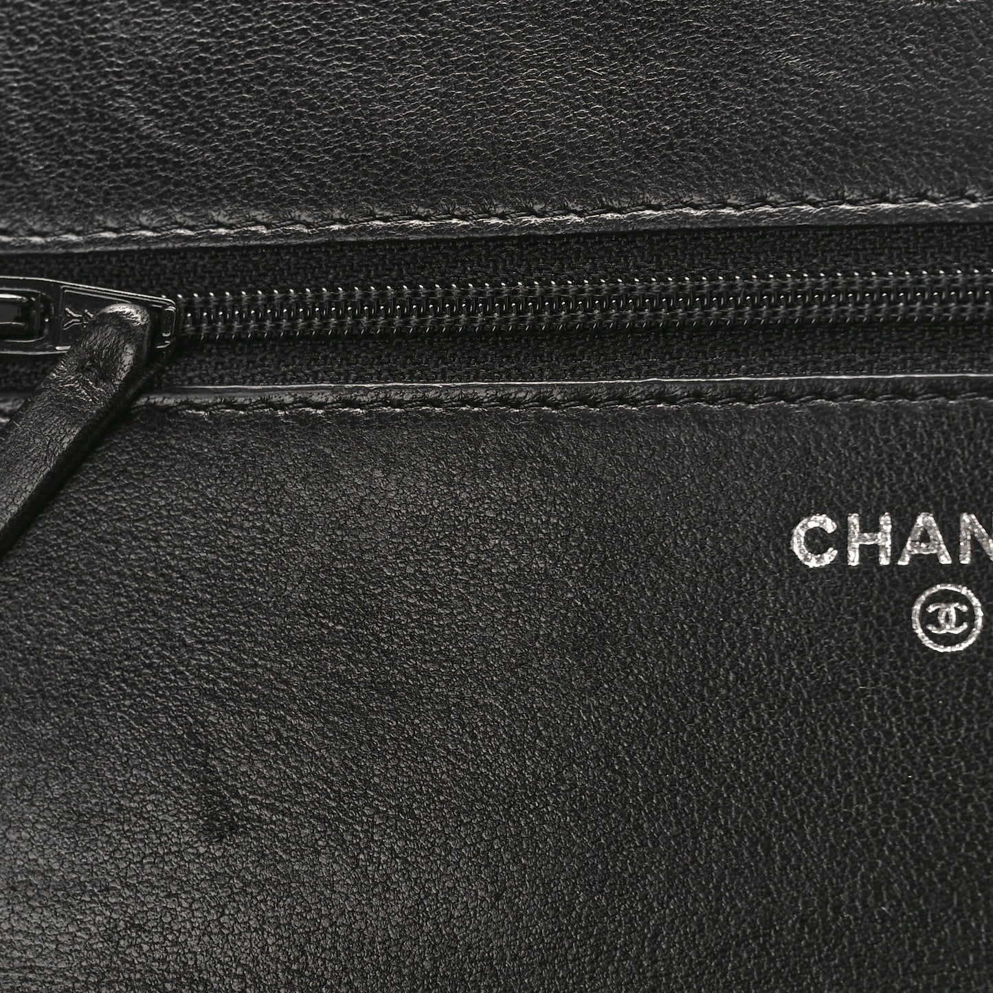 Lambskin Quilted Boy Wallet On Chain WOC Black