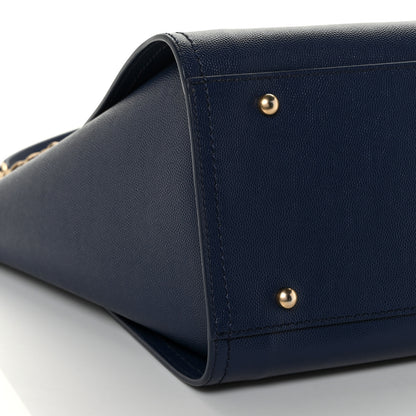 Chanel Caviar Small Studded Deauville Tote Navy 8 of 11