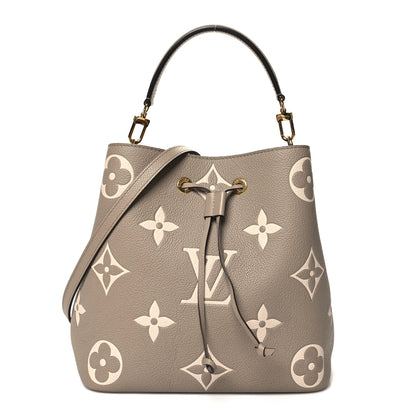 Louis Vuitton Empreinte Monogram Giant Neonoe MM Tourterelle Creme 1 of 10