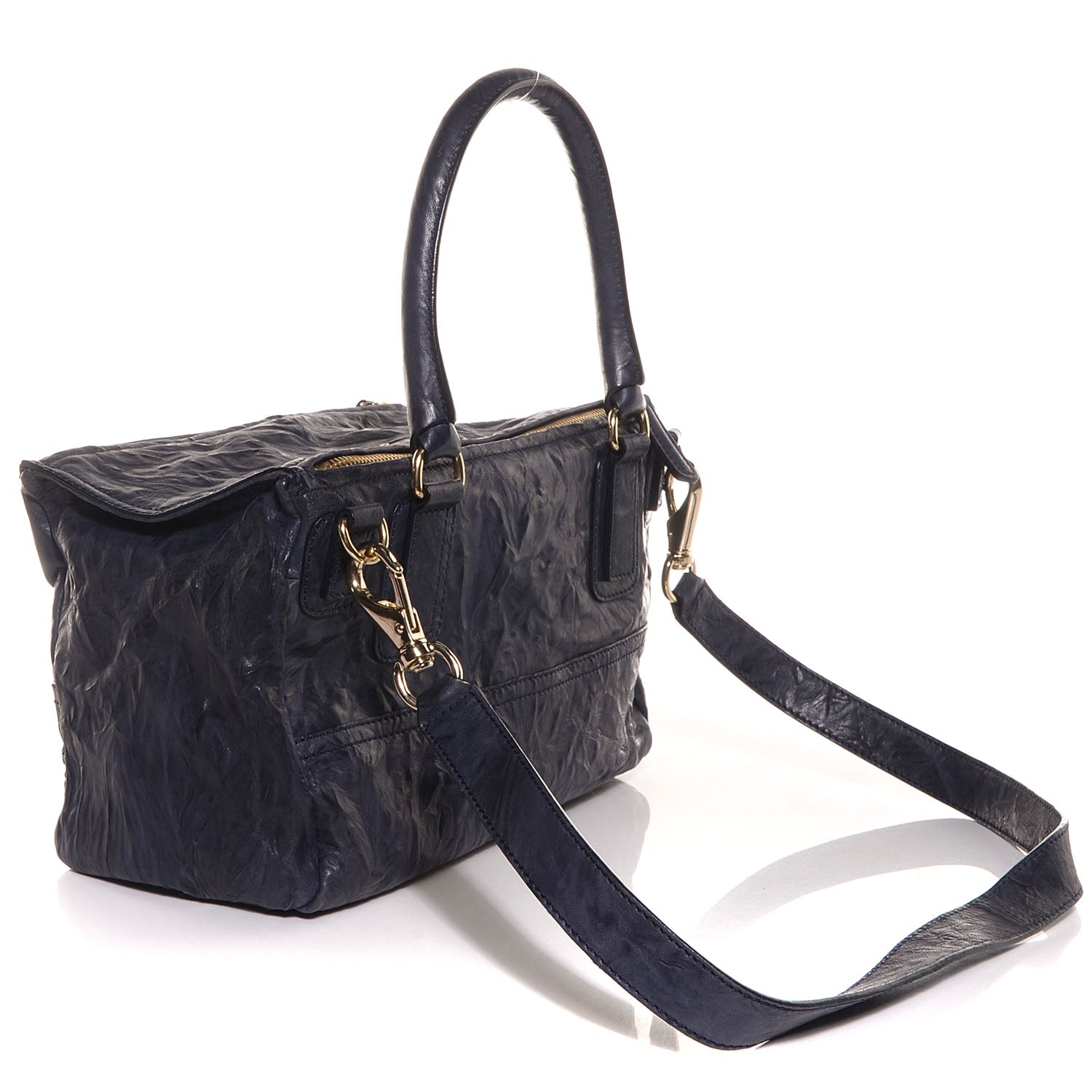 Givenchy Tumbled Sheepskin Medium Pandora Navy 3 of 10