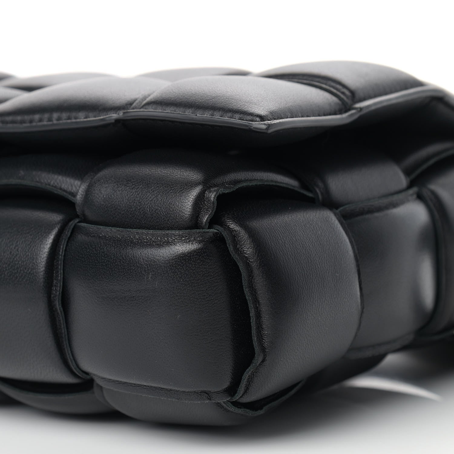 Bottega Veneta Nappa Maxi Intreccio Padded Cassette Crossbody Bag Black 9 of 12
