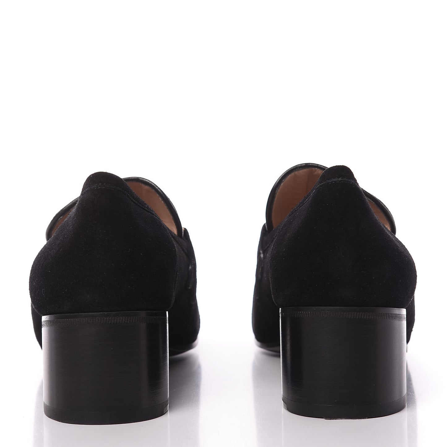 Suede Web Womens Loafers 42 Black