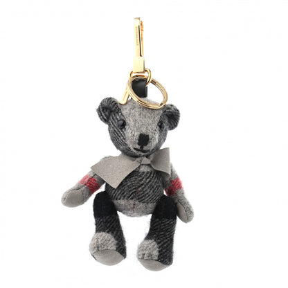 Burberry Cashmere House Check Thomas Bear Bag Charm Stone 1 of 5