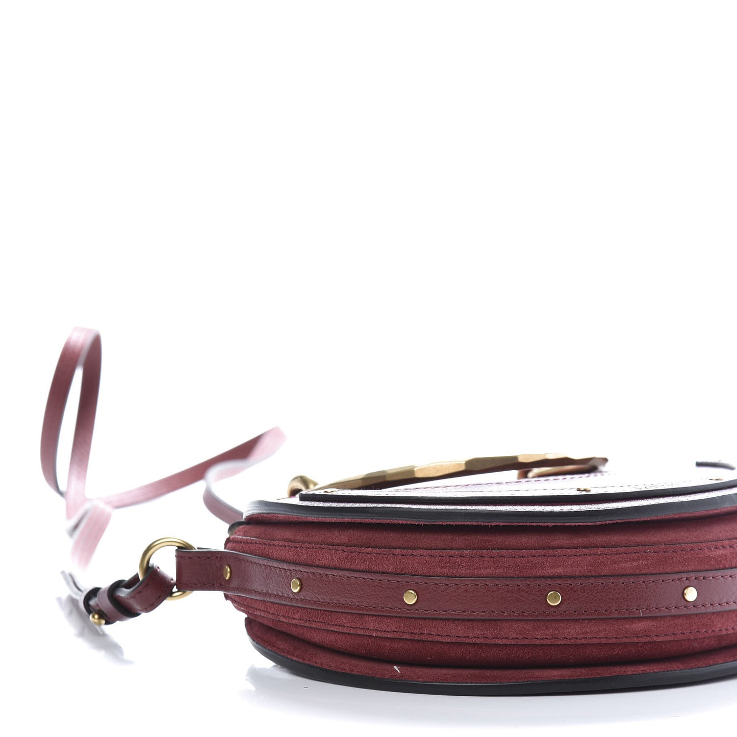 Calfskin Suede Small Pixie Bag Sienna Red
