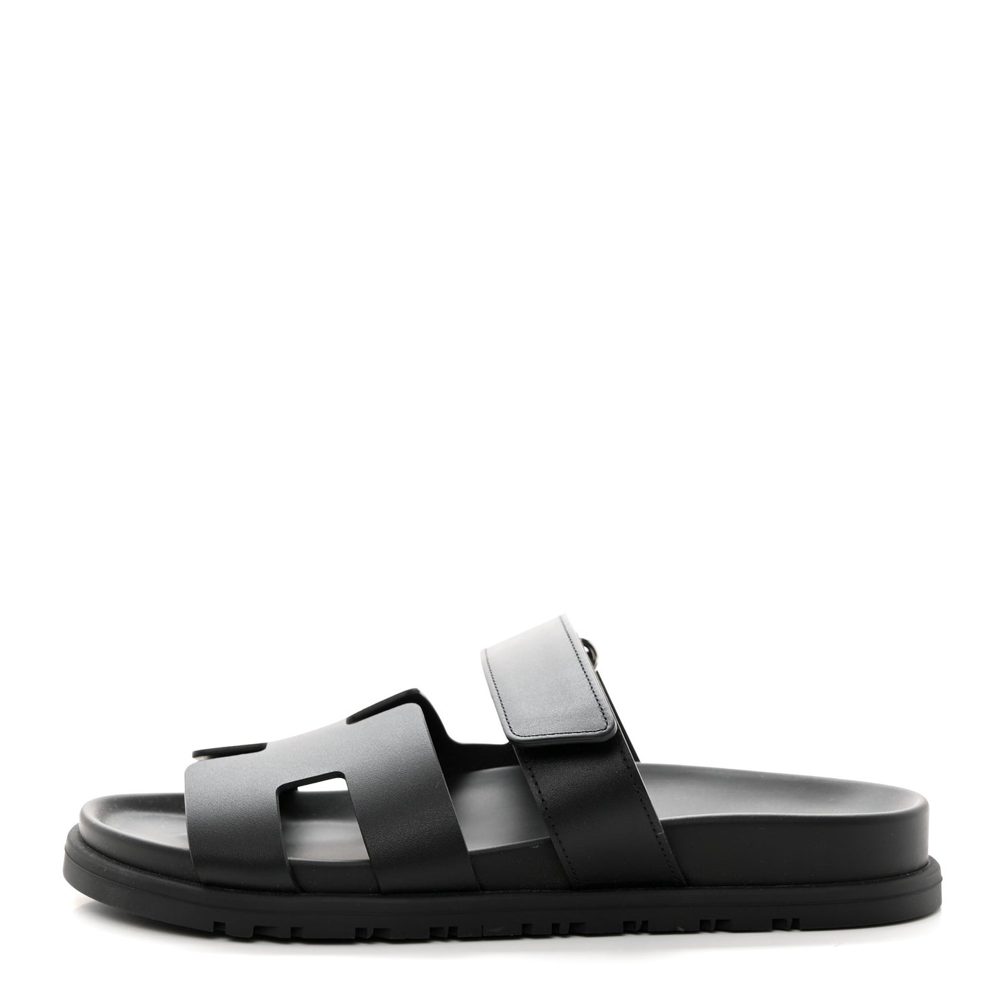 Calfskin Womens Chypre Sandals 37.5 Black