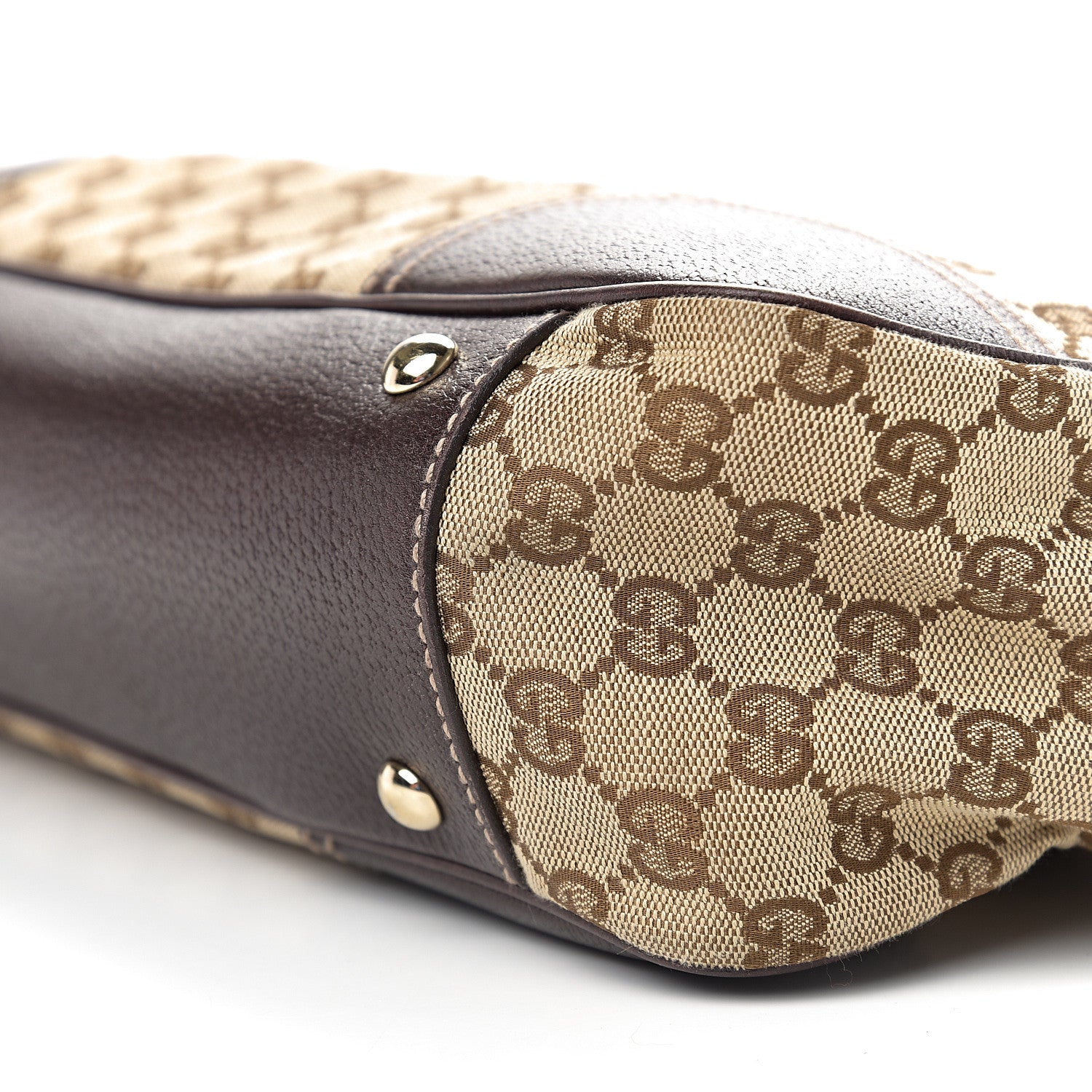 Gucci Monogram Medium Princy Tote Dark Brown 12 of 13