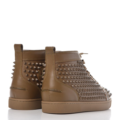 Christian Louboutin Calfskin Mens Lou Spikes Flat Sneakers 42 4 of 8