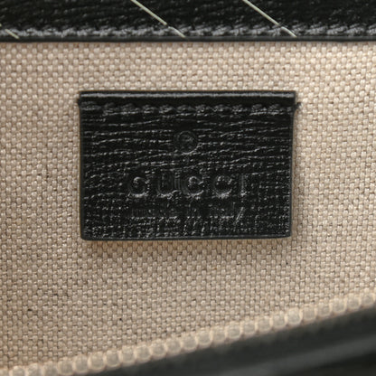 Gucci X BALENCIAGA Calfskin Logo Print Small Dionysus Shoulder Bag Black 6 of 9