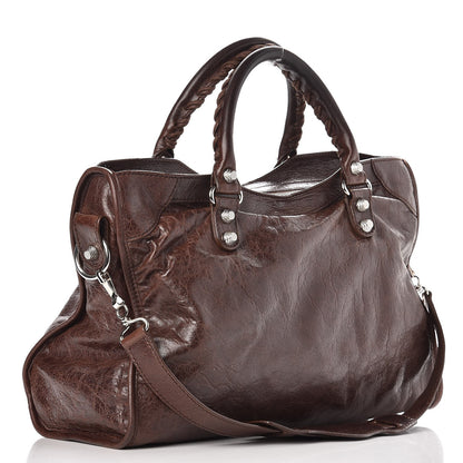 Balenciaga Agneau Giant 12 Silver Hardware City Cigare Fonce 3 of 10