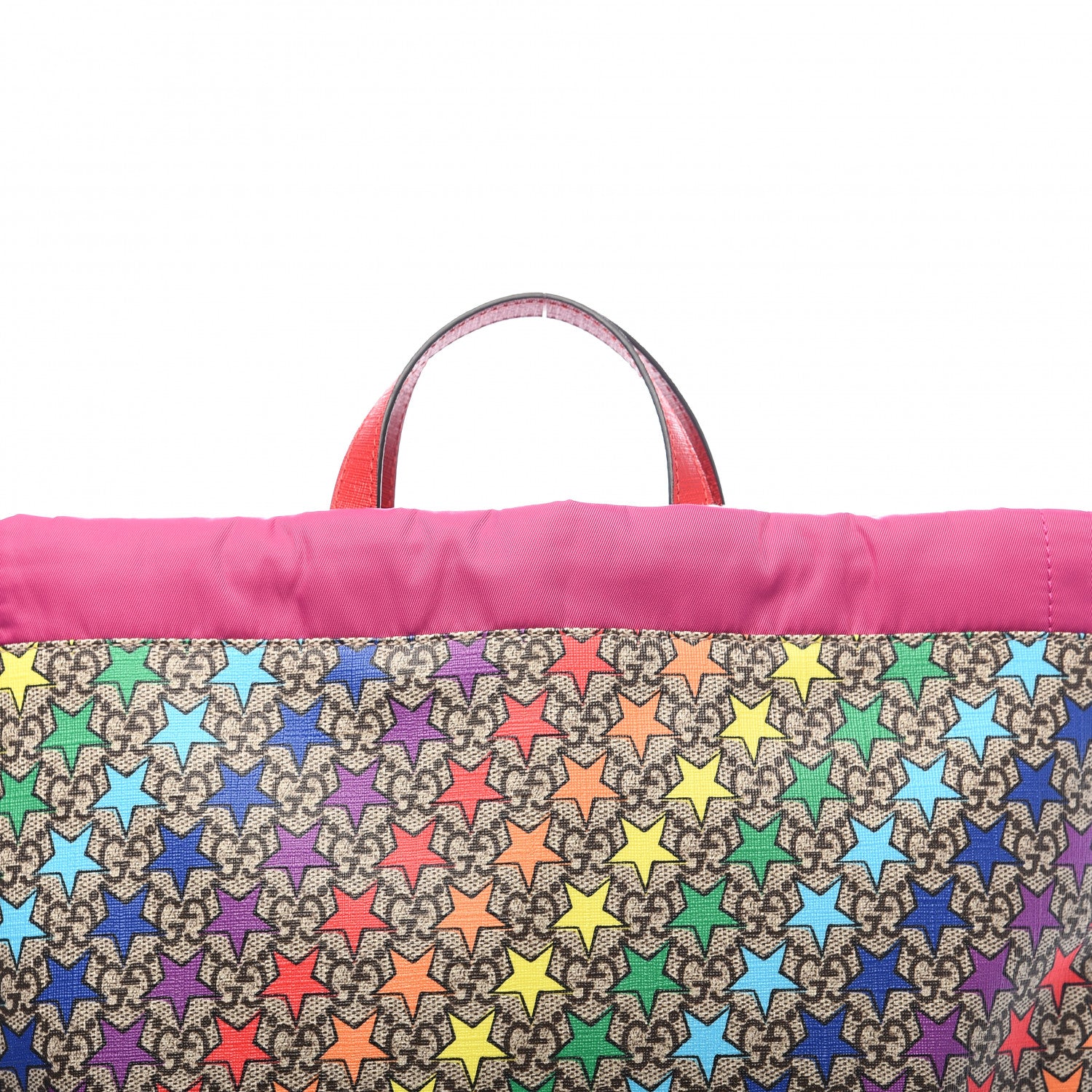 Gucci Soft GG Supreme Monogram Star Print Childrens Drawstring Backpack Multicolor 9 of 9
