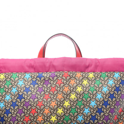 Gucci Soft GG Supreme Monogram Star Print Childrens Drawstring Backpack Multicolor 9 of 9