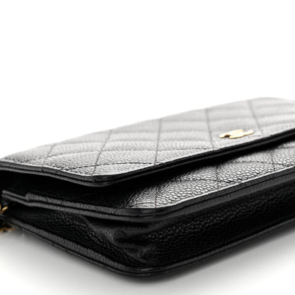 Chanel Caviar Quilted Wallet on Chain WOC Black 5 of 12