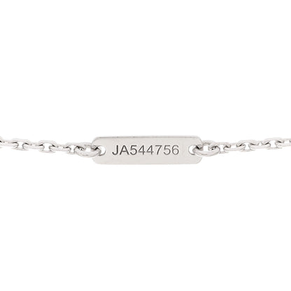 Van Cleef & Arpels 18K White Gold Diamond Mini Lotus Pendant Necklace 4 of 6